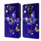 For Xiaomi Redmi Note 8 Pro Crystal 3D Shockproof Protective Leather Phone Case(Diamond Butterfly) - 1