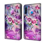 For Xiaomi Redmi Note 8T Crystal 3D Shockproof Protective Leather Phone Case(Butterfly) - 1