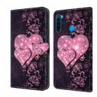 For Xiaomi Redmi Note 8T Crystal 3D Shockproof Protective Leather Phone Case(Lace Love) - 1