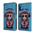 For Xiaomi Redmi Note 8T Crystal 3D Shockproof Protective Leather Phone Case(Orangutan) - 1