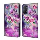 For Xiaomi Redmi Note 11 Pro 5G / 4G Global Crystal 3D Shockproof Protective Leather Phone Case(Butterfly) - 1