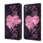 For Xiaomi Redmi Note 11 Pro 5G / 4G Global Crystal 3D Shockproof Protective Leather Phone Case(Lace Love) - 1