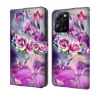 For Xiaomi Redmi Note 12 Pro Global Crystal 3D Shockproof Protective Leather Phone Case(Butterfly) - 1