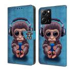 For Xiaomi Redmi Note 12 Pro Global Crystal 3D Shockproof Protective Leather Phone Case(Orangutan) - 1