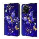 For Xiaomi Redmi Note 12 Pro Global Crystal 3D Shockproof Protective Leather Phone Case(Diamond Butterfly) - 1