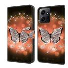 For Xiaomi Redmi Note 12 4G Crystal 3D Shockproof Protective Leather Phone Case(Crystal Butterfly) - 1