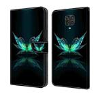 For Xiaomi Redmi Note 9 Pro Crystal 3D Shockproof Protective Leather Phone Case(Reflection Dutterfly) - 1