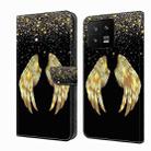 For Xiaomi 13 Crystal 3D Shockproof Protective Leather Phone Case(Golden Wings) - 1