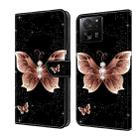 For Xiaomi 13T Pro Crystal 3D Shockproof Protective Leather Phone Case(Pink Diamond Butterfly) - 1