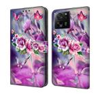 For Xiaomi 13T Pro Crystal 3D Shockproof Protective Leather Phone Case(Butterfly) - 1