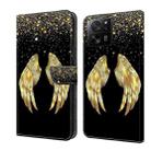 For Xiaomi 13T Pro Crystal 3D Shockproof Protective Leather Phone Case(Golden Wings) - 1