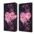 For Samsung Galaxy A14 4G / 5G Crystal 3D Shockproof Protective Leather Phone Case(Lace Love) - 1