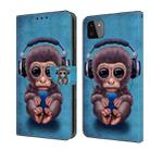 For Samsung Galaxy A22 5G Crystal 3D Shockproof Protective Leather Phone Case(Orangutan) - 1