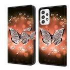 For Samsung Galaxy A23 5G Crystal 3D Shockproof Protective Leather Phone Case(Crystal Butterfly) - 1
