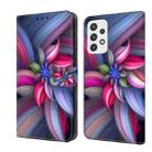 For Samsung Galaxy A23 5G Crystal 3D Shockproof Protective Leather Phone Case(Colorful Flower) - 1