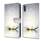 For Samsung Galaxy A50 Crystal 3D Shockproof Protective Leather Phone Case(Light Lotus) - 1