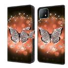 For Samsung Galaxy A53 Crystal 3D Shockproof Protective Leather Phone Case(Crystal Butterfly) - 1