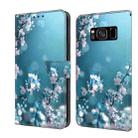 For Samsung Galaxy S8 Crystal 3D Shockproof Protective Leather Phone Case(Plum Flower) - 1