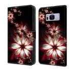For Samsung Galaxy S8+ Crystal 3D Shockproof Protective Leather Phone Case(Fantastic Flower) - 1