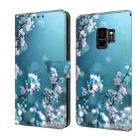 For Samsung Galaxy S9 Crystal 3D Shockproof Protective Leather Phone Case(Plum Flower) - 1