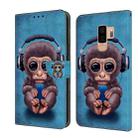 For Samsung Galaxy S9+ Crystal 3D Shockproof Protective Leather Phone Case(Orangutan) - 1