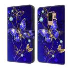 For Samsung Galaxy S9+ Crystal 3D Shockproof Protective Leather Phone Case(Diamond Butterfly) - 1