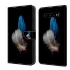 For Samsung Galaxy S10+ Crystal 3D Shockproof Protective Leather Phone Case(Two Branches) - 1