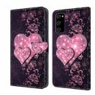 For Samsung Galaxy S20 FE Crystal 3D Shockproof Protective Leather Phone Case(Lace Love) - 1