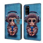 For Samsung Galaxy S20 FE Crystal 3D Shockproof Protective Leather Phone Case(Orangutan) - 1