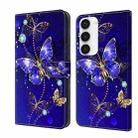 For Samsung Galaxy S23 Crystal 3D Shockproof Protective Leather Phone Case(Diamond Butterfly) - 1