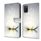 For Samsung Galaxy A03s Crystal 3D Shockproof Protective Leather Phone Case(Light Lotus) - 1