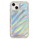 For iPhone 14 Plus Laser Sequin Waves TPU Phone Case(Transparent) - 1