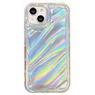For iPhone 14 Laser Sequin Waves TPU Phone Case(Transparent) - 1