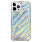 For iPhone 14 Pro Laser Sequin Waves TPU Phone Case(Transparent) - 1