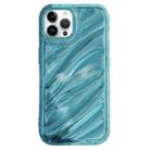 For iPhone 14 Pro Laser Sequin Waves TPU Phone Case(Blue) - 1