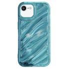 For iPhone SE 2022 /2020 / 8 / 7 Laser Sequin Waves TPU Phone Case(Blue) - 1