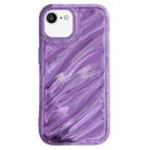 For iPhone SE 2022 /2020 / 8 / 7 Laser Sequin Waves TPU Phone Case(Purple) - 1