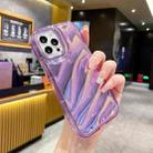 For iPhone SE 2022 /2020 / 8 / 7 Laser Sequin Waves TPU Phone Case(Purple) - 2
