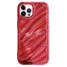 For iPhone 13 Pro Laser Sequin Waves TPU Phone Case(Red) - 1