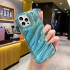 For iPhone 13 Pro Laser Sequin Waves TPU Phone Case(Blue) - 2