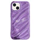 For iPhone 13 Laser Sequin Waves TPU Phone Case(Purple) - 1