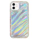 For iPhone 12 Laser Sequin Waves TPU Phone Case(Transparent) - 1