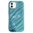 For iPhone 11 Laser Sequin Waves TPU Phone Case(Blue) - 1