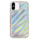 For iPhone X / XS Laser Sequin Waves TPU Phone Case(Transparent) - 1