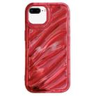 For iPhone 8 Plus / 7 Plus Laser Sequin Waves TPU Phone Case(Red) - 1