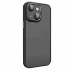 For iPhone 14 Plus All-inclusive TPU Edge Acrylic Back Phone Case with Lens Film(Black) - 1