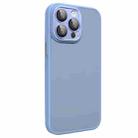 For iPhone 14 Pro All-inclusive TPU Edge Acrylic Back Phone Case with Lens Film(Sierra Blue) - 1