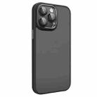 For iPhone 14 Pro Max All-inclusive TPU Edge Acrylic Back Phone Case with Lens Film(Black) - 1