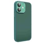 For iPhone 12 All-inclusive TPU Edge Acrylic Back Phone Case with Lens Film(Green) - 1