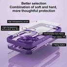 For iPhone 12 Pro All-inclusive TPU Edge Acrylic Back Phone Case with Lens Film(Deep Purple) - 3